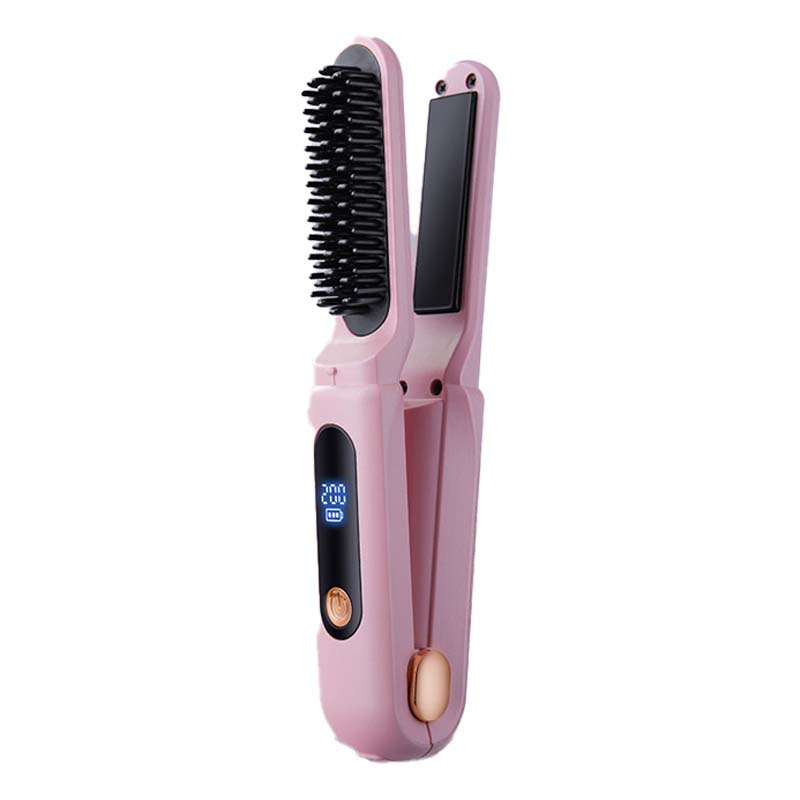 Lisseur et bigoudi portables 2 en 1