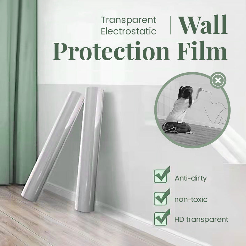 Film de protection murale électrostatique transparent
