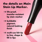 Marcador de contorno labial e.l.f Main Stain - Ferramenta de longa duração para uma definição precisa dos lábios (Acessório de maquilhagem para beleza e cuidados pessoais)