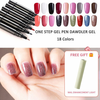 💅 Oferta por tempo limitado: compre 1 e ganhe 1 grátis – 19,99  Caneta de gel para unhas One Step🎨Mini lâmpada UV portátil grátis💡