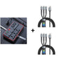 Carregador multifuncional para automóvel com tomadas de corrente alternada e USB