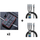 Carregador multifuncional para automóvel com tomadas de corrente alternada e USB