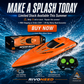 🔥 METADE DO PREÇO! 🚤 Sinta a velocidade na água – Barco RC com dois motores e desempenho extremo ⚡🌊