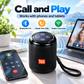 Bluetooth 5.3, som nítido de 5 W, reprodução a partir de cartão TF + USB,