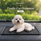 Enfeite de carro em forma de poodle – A decoração mais gira para o painel de instrumentos 🐶✨