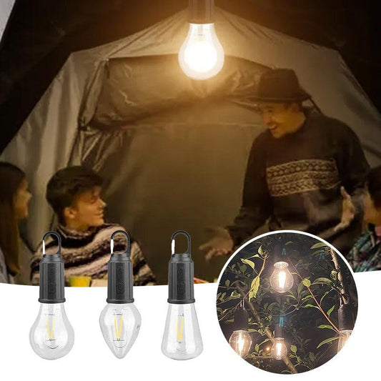 ✨Oferta por tempo limitado 🔥Lâmpada retro tipo C para acampamento ao ar livre, com carregamento e suspensão