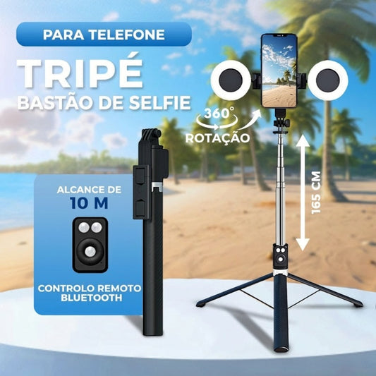 🔥Novo bastão de selfie Bluetooth 6 em 1