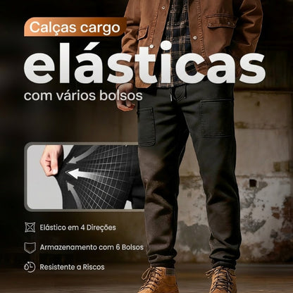 🔥Último dia de promoção com 70% de desconto🏆MultiPants – Calças cargo duráveis com vários bolsos e alta elasticidade