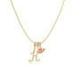 💖 ÚLTIMO DIA – 57% DE DESCONTO ✨ Colares com pingente de 3 camadas com iniciais de A a Z 🎀 | Personalizados e elegantes