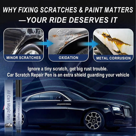 🚗✨ Caneta mágica para remoção de riscos em carros – Reparação instantânea da pintura e brilho 🛠️🍂