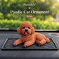 Enfeite de carro em forma de poodle – A decoração mais gira para o painel de instrumentos 🐶✨