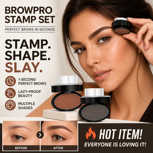 💖 Conjunto de carimbos Deluxe BrowPro – Sobrancelhas perfeitas e bem definidas em segundos ✨