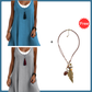 ⏰Último dia de promoção: 50% de desconto💃Vestido casual feminino sem mangas, de corte largo, com efeito de duas peças