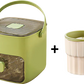 🟧Countertop ice maker with lid and storage bin (48 ice cubes)