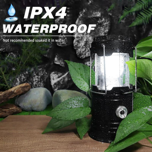 ⛺️ DESCONTO DE 50% POR TEMPO LIMITADO! ✨Lanterna solar para campismo — Lâmpada LED recarregável e dobrável, luz à prova de água IPX4 com base magnética e gancho de suspensão dobrável para emergências ao ar livre