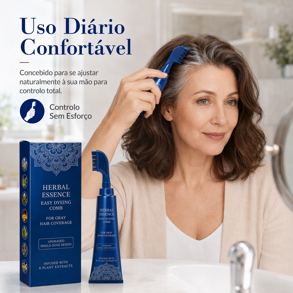 ⏳Time-Limited Special⏰Herbal Hair Dye Comb for Home Use