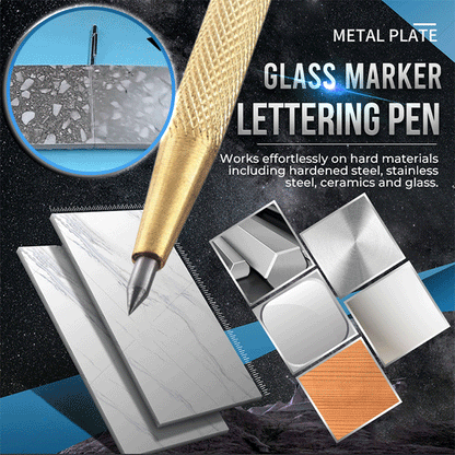 Caneta para escrever em placas de metal e vidro (50% de desconto)