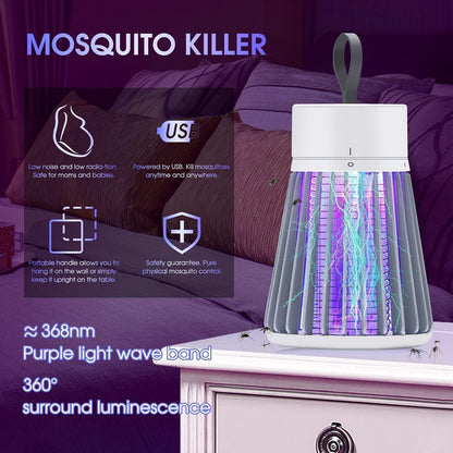 🦟Lâmpada portátil USB recarregável para capturar mosquitos e moscas, para uso no interior e no exterior