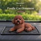 Enfeite de carro em forma de poodle – A decoração mais gira para o painel de instrumentos 🐶✨