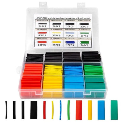 📢 ÚLTIMO DIA! 60% DE DESCONTO AGORA! 🔥 Kit de tubos termorretráteis – 580 unidades com mala, relação 3:1 e vedação à prova de água 🛠️📦