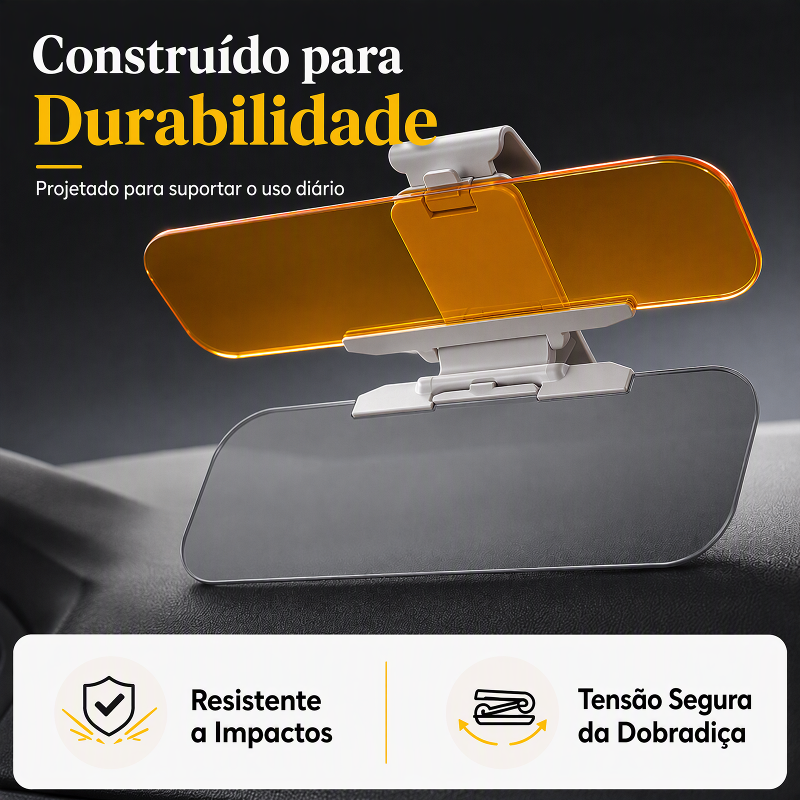 🚗 Poupe 50%! 🌙 Viseira universal HD antirreflexo – Segurança na condução de dia e de noite ✨