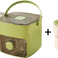 🟧Countertop ice maker with lid and storage bin (48 ice cubes)