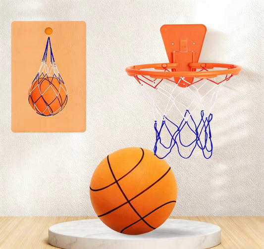 🏀Cesto de basquetebol portátil em plástico autoadesivo para interior/exterior com acessórios⛹️