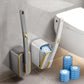 ⚡Mais de 50 mil unidades vendidas!🚽💦Conjunto inovador de escovas descartáveis para sanita, com suporte de parede✨