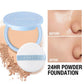 Matte Perfection Pressed Powder Foundation, Oil Control Long Lasting Face Setting Powder, Buildable Coverage Compact Powder