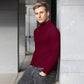 🔥 T-shirt Slim Fit com gola para homem - Elástica e respirável para o ginásio ou para uso diário, estilo moderno e confortável🏃‍♂️📦