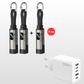 🔥PROMOÇÃO ESPECIAL 50% DE DESCONTO🔥 Cabo de carregamento com porta-chaves e ecrã digital 4 em 1