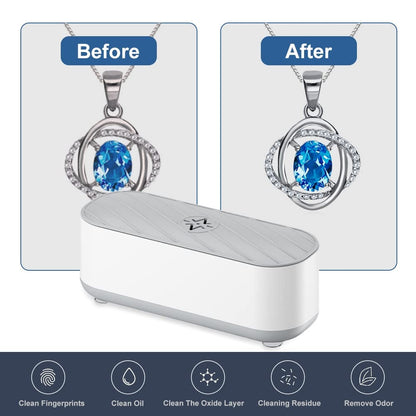 🏆Nettoyage professionnel par ultrasons haute technologie : Redonnez de l'éclat à vos bijoux et lunettes sans aucun risque d'endommagement !🌿✨