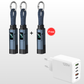🔥PROMOÇÃO ESPECIAL 50% DE DESCONTO🔥 Cabo de carregamento com porta-chaves e ecrã digital 4 em 1