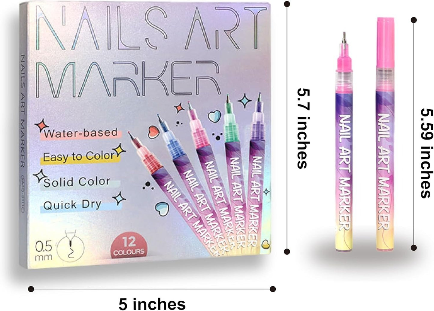 ⏳Spécial à durée limitée⏰Coffret de 12 stylos pour nail art🎨