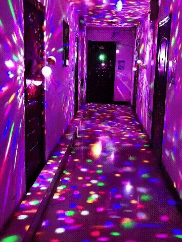 🎅Ideia para presente de Natal com 50% DE DESCONTO -🎁Luz de bola de discoteca giratória colorida💥