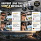 🕶️Suporte para óculos de sol para carro com clipe duplo para óculos e clipe para bilhetes e cartões