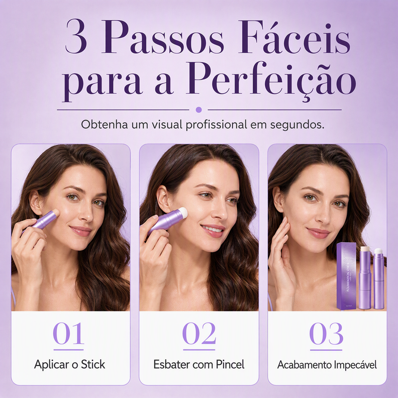 Bastão de base 2 em 1 que muda de cor