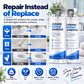 ✨ Dê uma segunda vida às superfícies danificadas! 🛠️ Composto de reparação cerâmica para sanitas, lavatórios, banheiras, azulejos e mármore 🚽🚰🛁