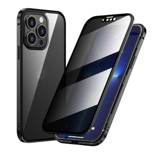 🎁Promoção quente 50% de desconto⏳Capa magnética para iPhone com vidro de privacidade e metal