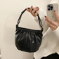 🔥Bolsa de ombro casual em couro macio com pregas