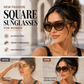 ✨ Novos óculos de sol Fashion Square para mulher – luxo discreto, proteção UV, armação oversized, versáteis e com um estilo urbano! 🕶️