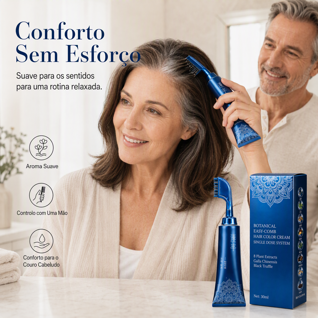 ⏳Time-Limited Special⏰Herbal Hair Dye Comb for Home Use