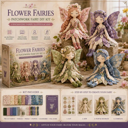 🔥ÚLTIMO DIA COM 49% DE DESCONTO🧵Coleção DIY «Fairy Patchwork»
