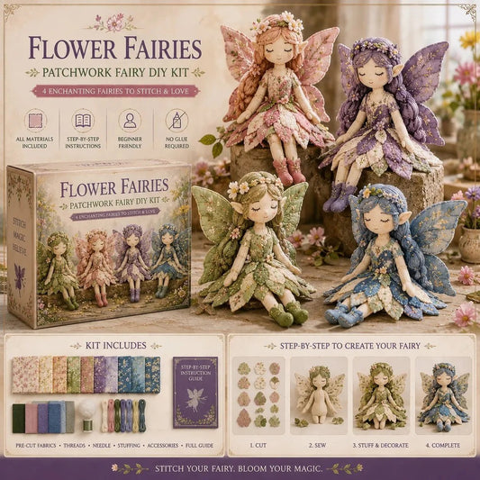 🔥ÚLTIMO DIA COM 49% DE DESCONTO🧵Coleção DIY «Fairy Patchwork»