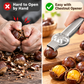 Abridor de castanhas em aço inoxidável