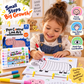 Motor skills workbook for 3-year-olds with 6 activities: tracing lines, copying, early years education, early intervention, concentration exercises, autism