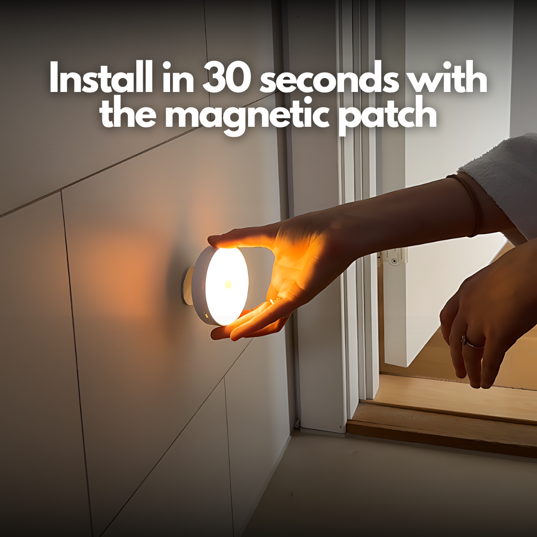 💎Luz LED com sensor de movimento e baixo consumo energético – recarregável por USB, acende automaticamente no escuro e instalação magnética fácil🌙