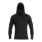Camisola com capuz leve de secagem rápida e proteção UV para homem