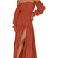 🎉LAST DAY SAEL 60% OFF!!✨💃Women's Off-Shoulder High-Waist Dress