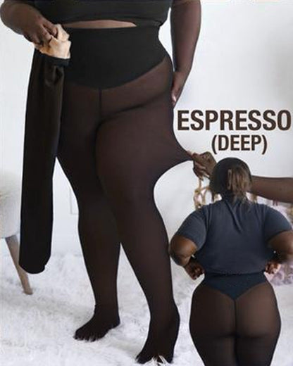 ❄️Offre spéciale 50 % de réduction !!⚡50 000 + VENDU !❄️Leggings en polaire modelants à une couture✨✨Restez au chaud. 💕